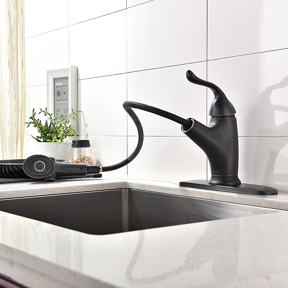 Moa Oil Rubbed Nickel Kitchen Sink Faucet